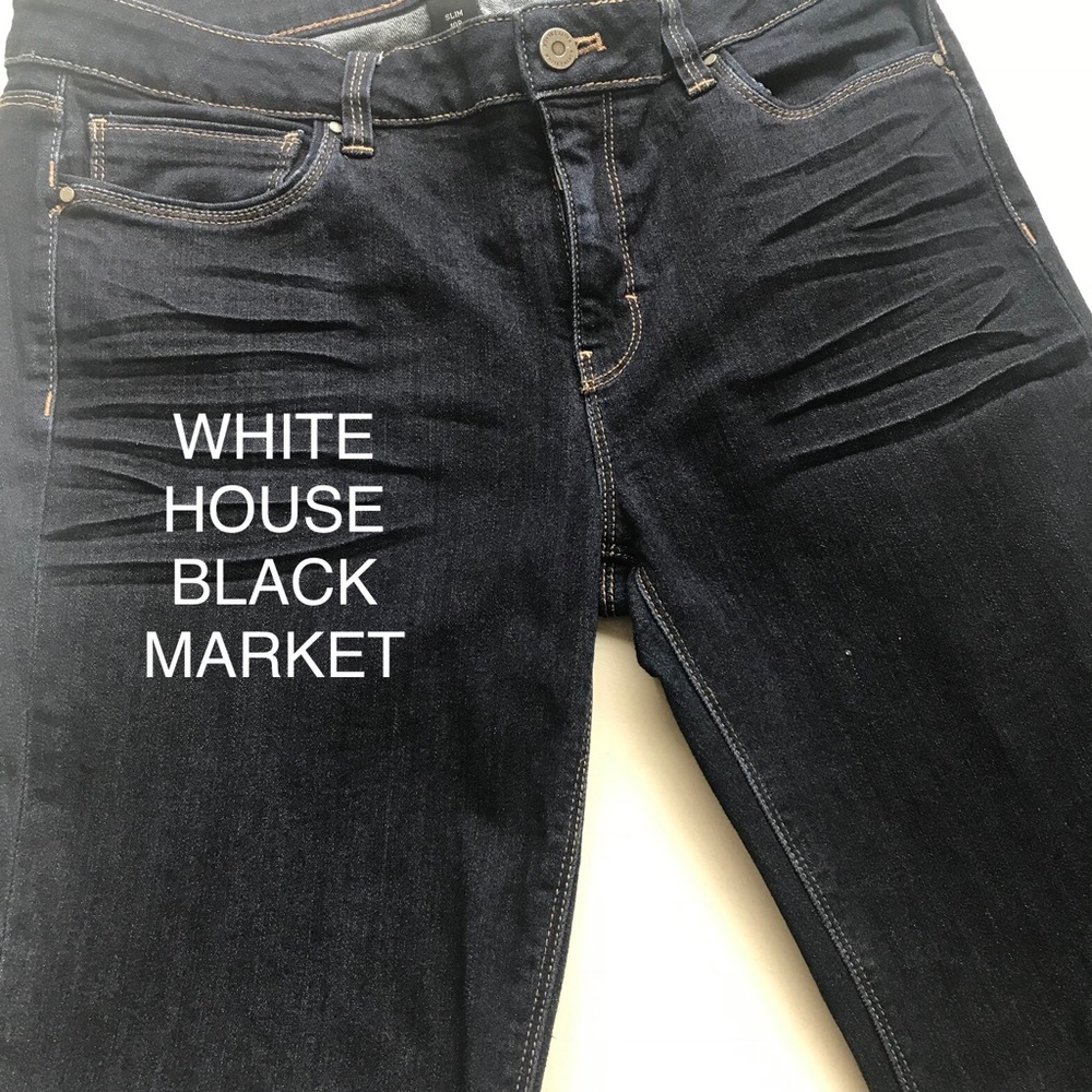 WHBM slim jeans (indigo blue)